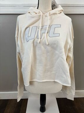 Woman's Hoodies & Sweatshirts UFC Crop Hoodie Off White Small